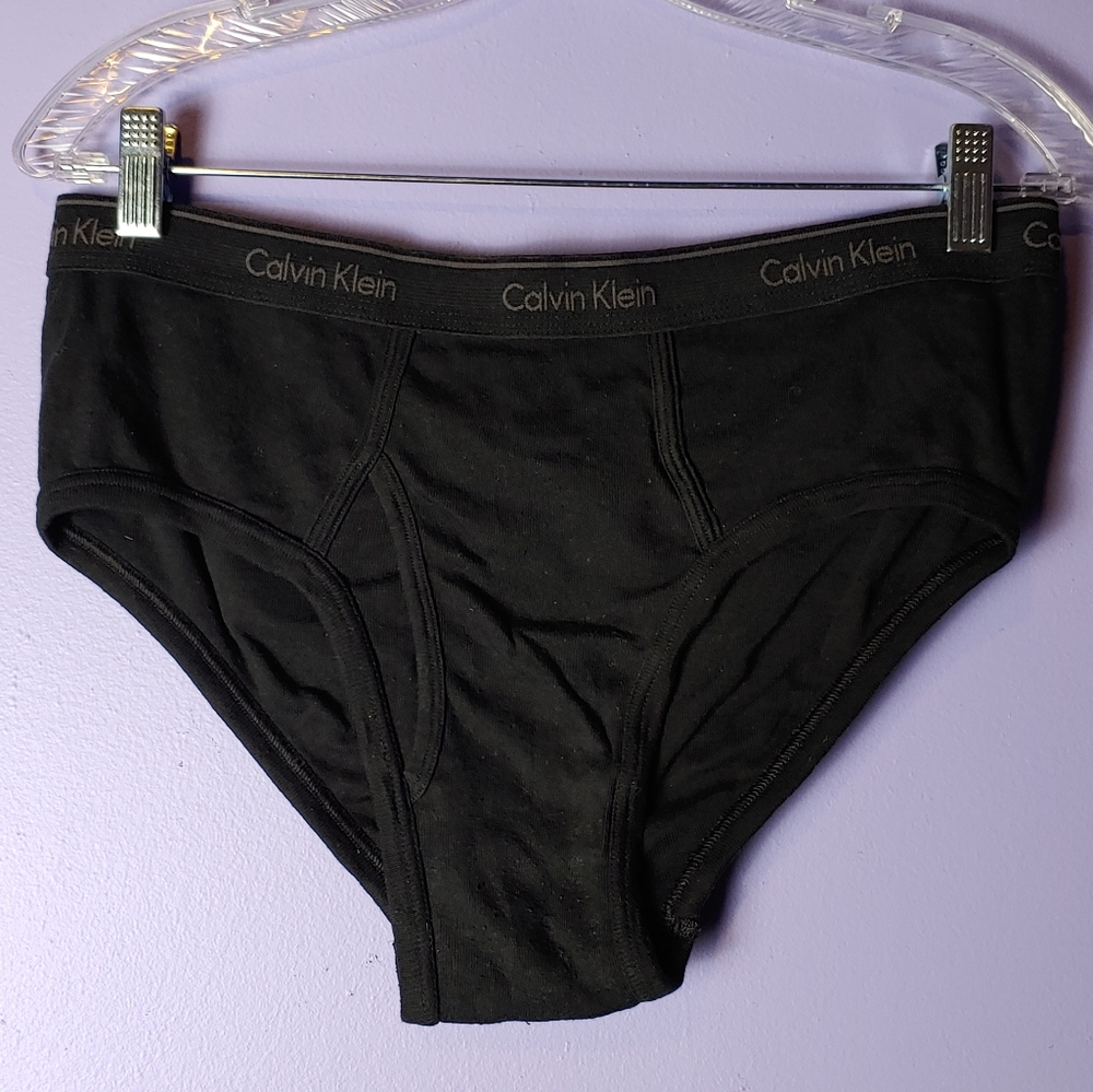 Black Calvin Klein classic brief